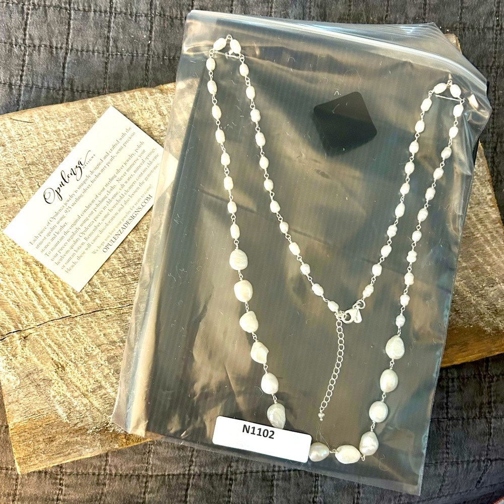 ✨Long Freshwater Pearl Necklace by Opulenza Designs! ✨